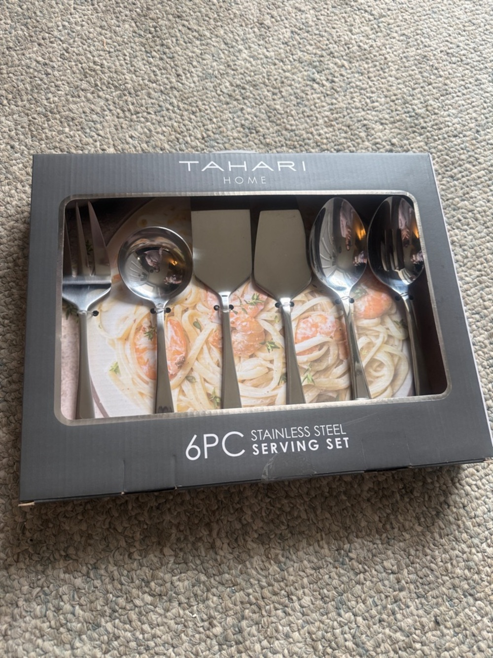 Tahari Stainless Steel Serving Utensil Set - Silver